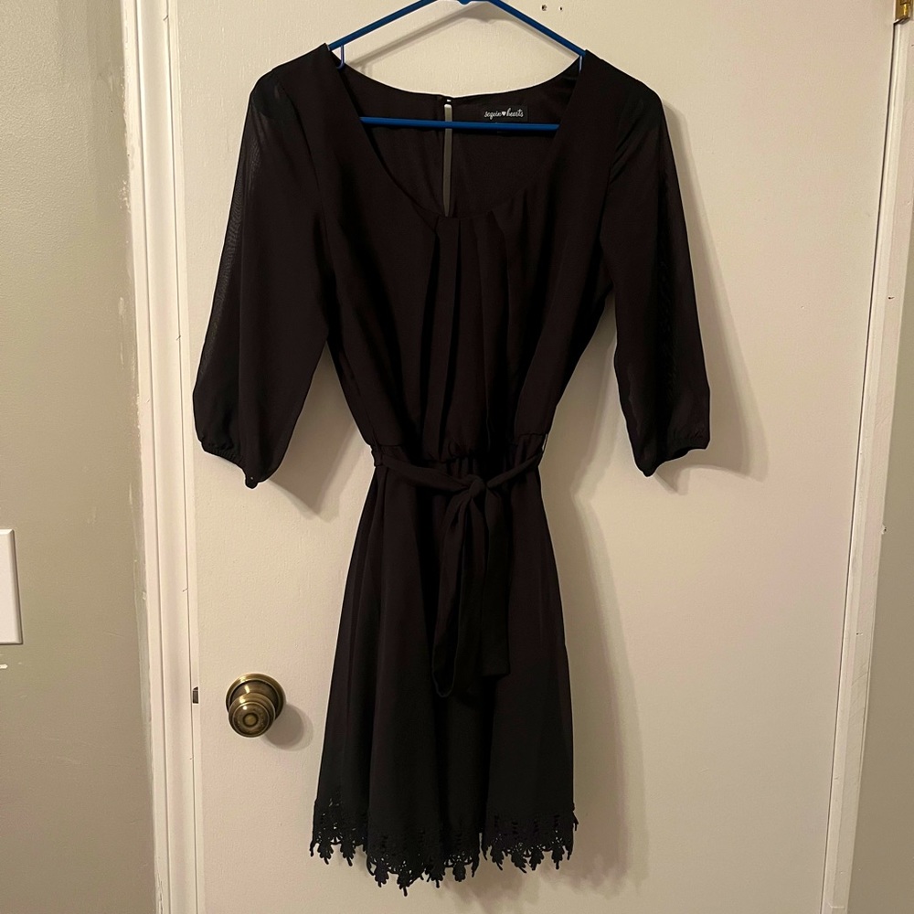 Sequin Hearts | Little Black Dress
